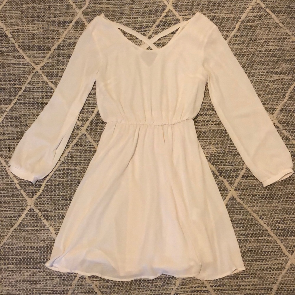 Cross back dress